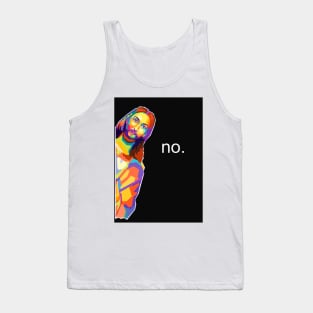 Jesus No Meme Pop Art Tank Top